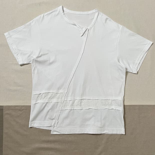 요지야마모토 ground y 비대칭 티셔츠 yohji yamamoto