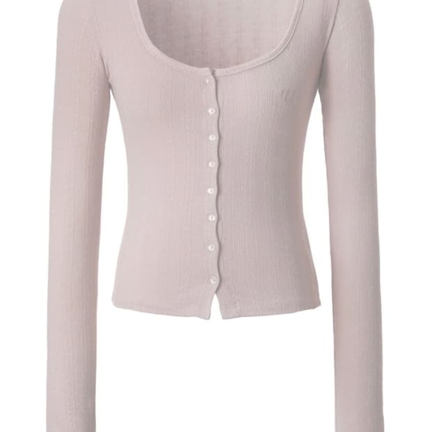 쓰리타임즈 베이비 레귤러 가디건 핑크