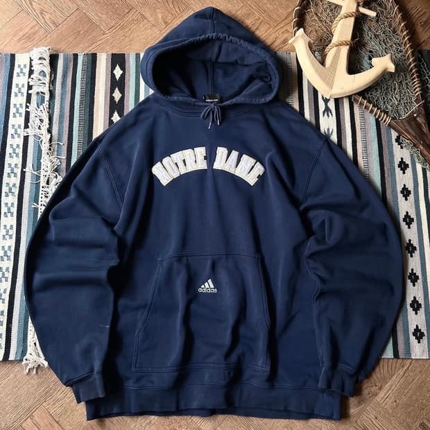 00s 아디다스 노트르담 후드티