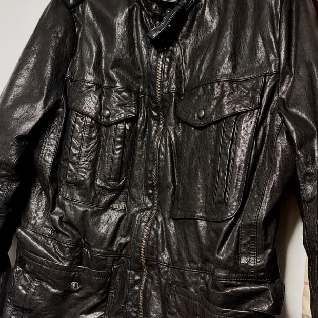 옴브루노 가죽자켓