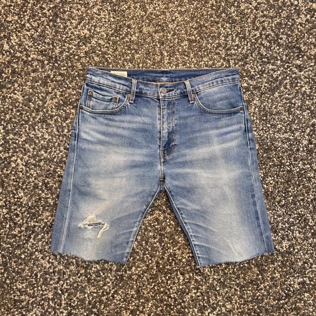 리바이스 511 중청 쇼트 데님 (32)  