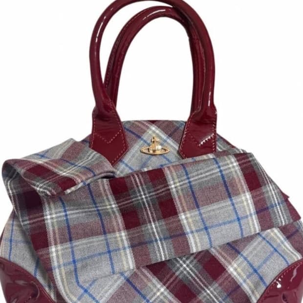 비비안웨스트우드 체크 애나멜백