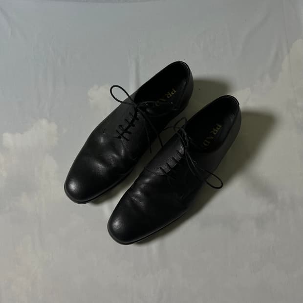 Prada classic dress lace up derby shoes