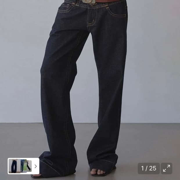 스컬프터 유니언 잭 데님 인디고 XS