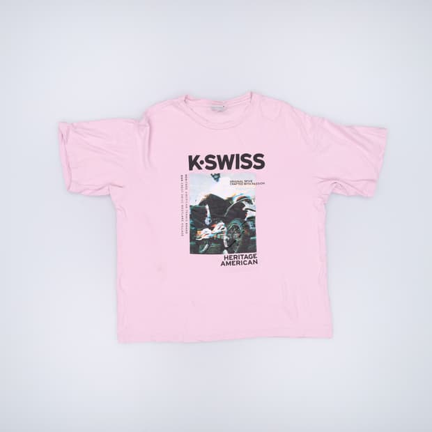 95 케이스위스 프린팅 반팔티 0325H1