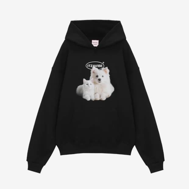 잇자바이브 CAT&DOG FRIENDS HOODIE
