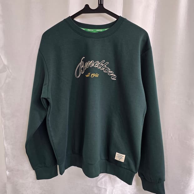 베네통 그린색 로고 맨투맨 (1852)