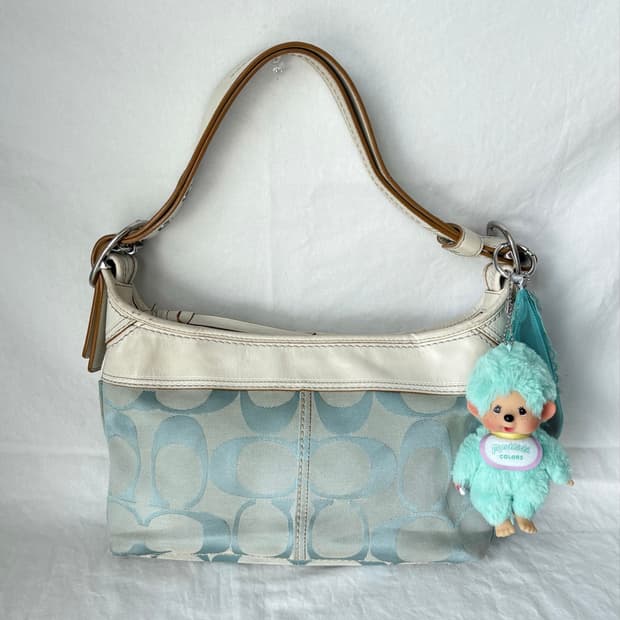 Coach skyblue shoulder bag