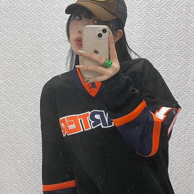 본 더치 캐주얼 Y2K 빅로고패치 브라운 볼캡 C08477