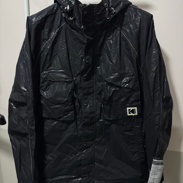 코닥 디지털 레인보우 포켓 후드 자켓 