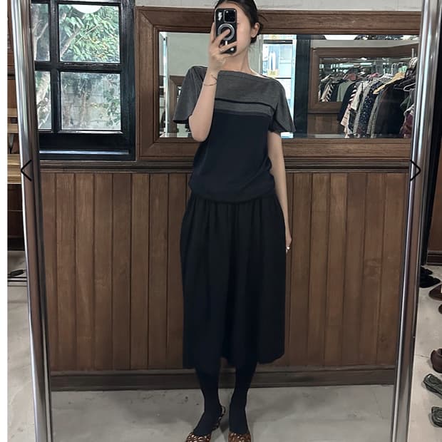 SACAI back ribbon wool knit
