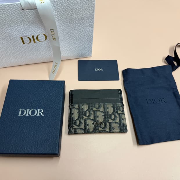 (정품) 디올 오블리크 카드지갑 반지갑 남성 지갑