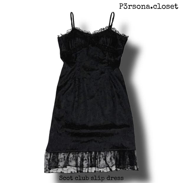 Scot club slip dress