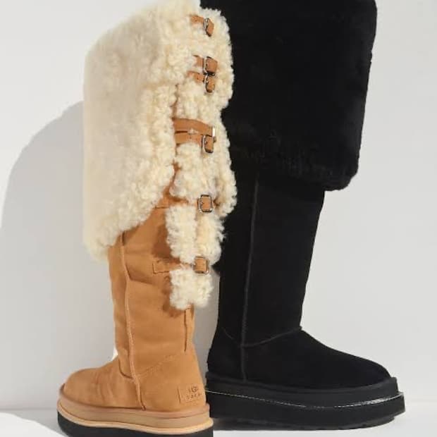 sacai x ugg 니하이 부츠