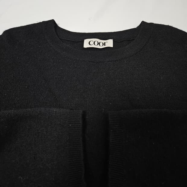 쿠어 coor 울 크루넥 니트 스웨터 티셔츠 XL