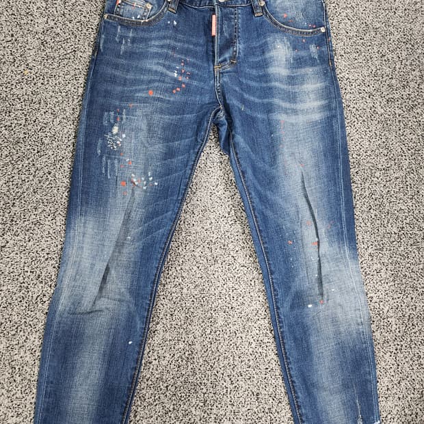 //디스퀘어드2 스타일 페인팅 워싱진 42