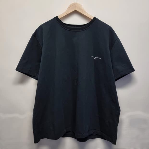 우영미 플라워 프린팅 반팔티 100