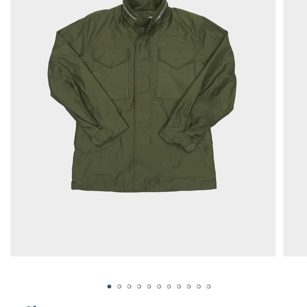 오어슬로우 M-65 필드자켓 2사이즈 새상품