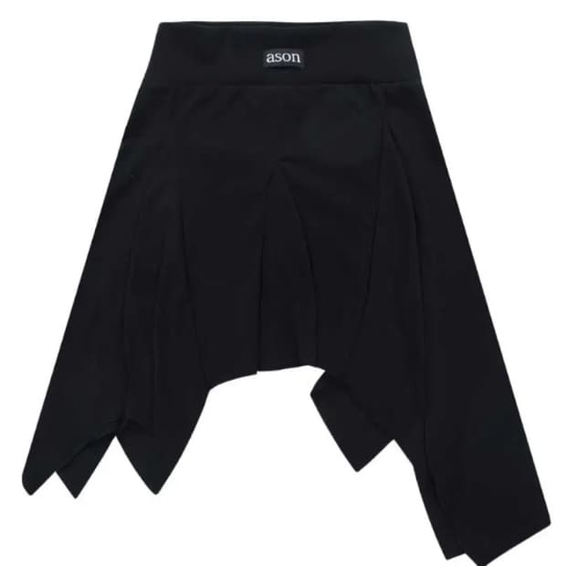 애즈온 댄 언발란스 스커트 블랙