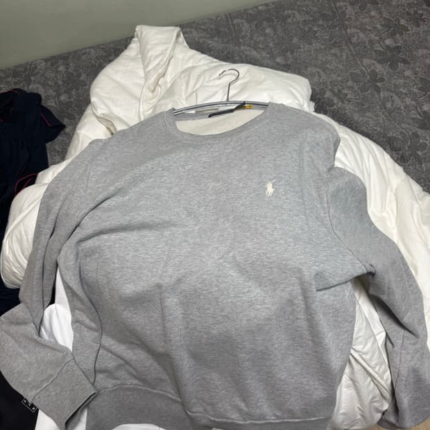 폴로 랄프로렌 루프백테리 스웨트셔츠 헤더그레이 L