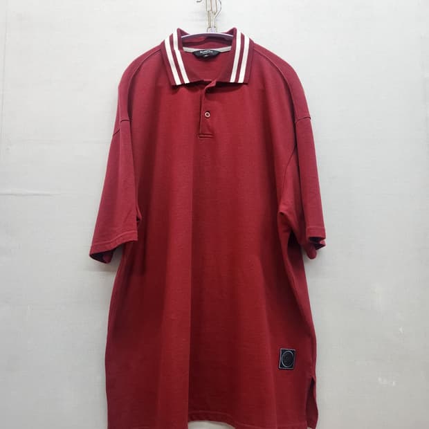 빈폴 카라디테일 버건디 반팔카라 100(XL)