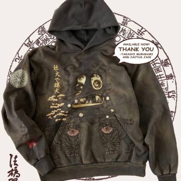 트래비스 스캇 캑터스 잭 프라그먼트 할로우 후드