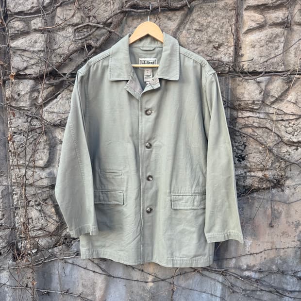 엘엘빈 빈티지 헤비 코튼 캔버스 워크 자켓 헌팅 코트