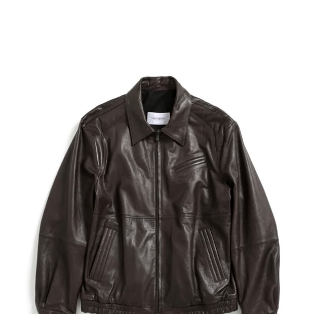 해칭룸 스티치 레더 브라운 3사이즈