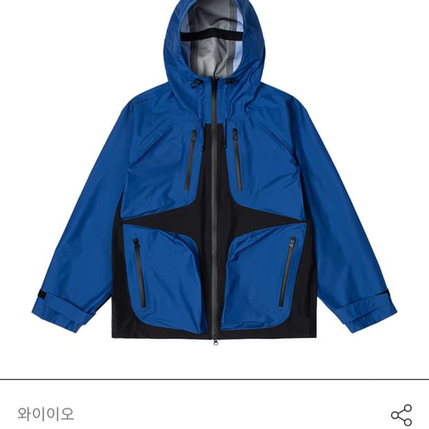 YEO 와이이오 스타쉘 블루 바람막이 파카 3사이즈