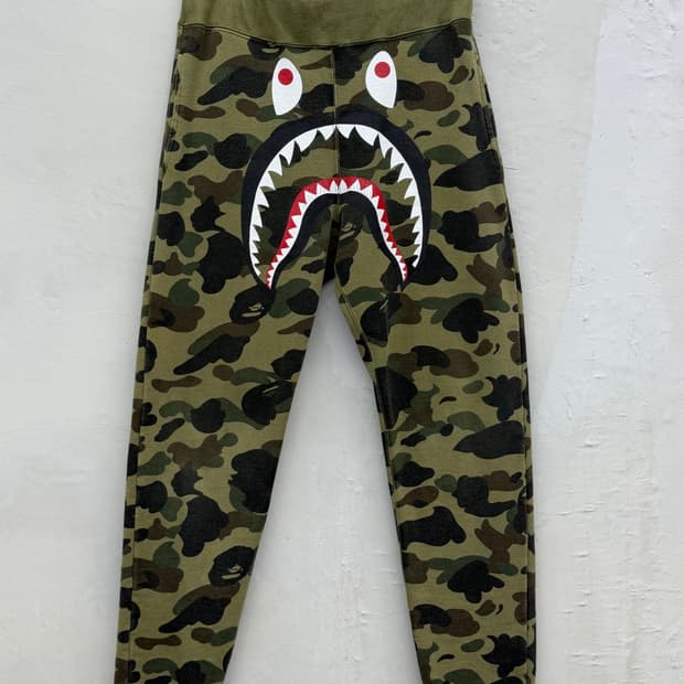 Bape 샤크 스웻 조거 팬츠