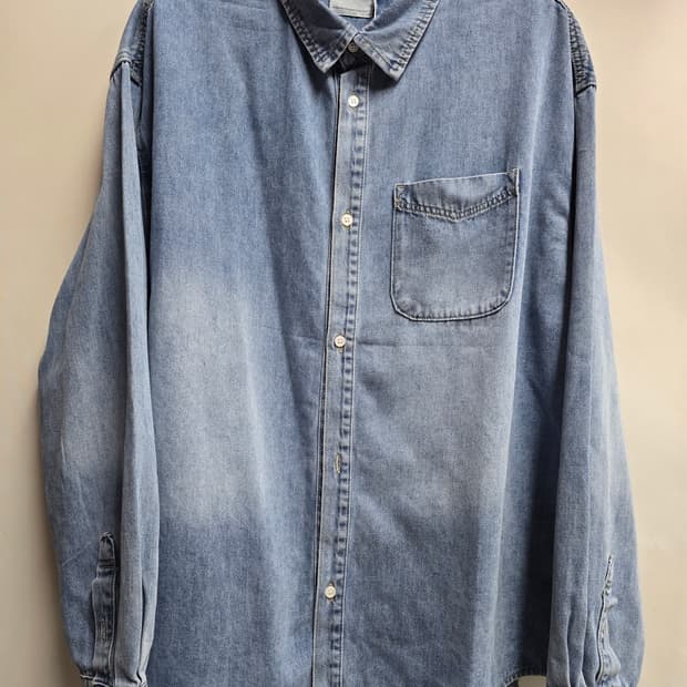 새상품)빅사이즈 데님 셔츠 3XL