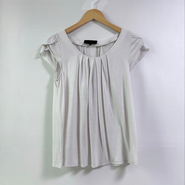 greige sheer top