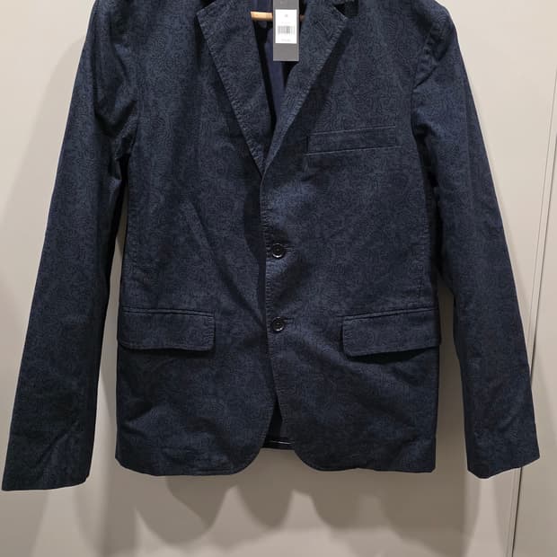 바나나 리퍼블릭 네이비 패턴 자켓 (새제품)