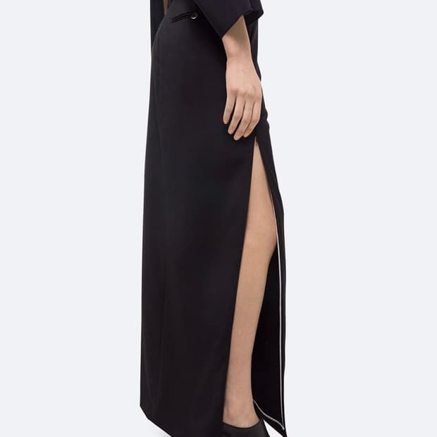 새상품 Helmut Lang zip maxi skirt 집 맥시 스커트 