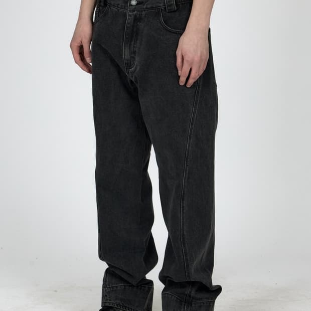 Plastic product drift denim pants