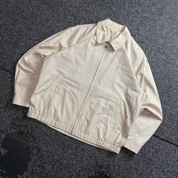 90s YSL 입생로랑 아카이브 미니멀 블루종 자켓 4365