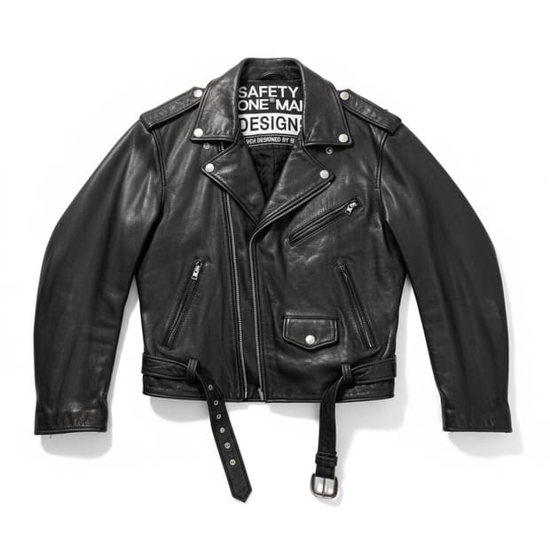 SAFETYZ 소가죽 빈티지 라이더 자켓