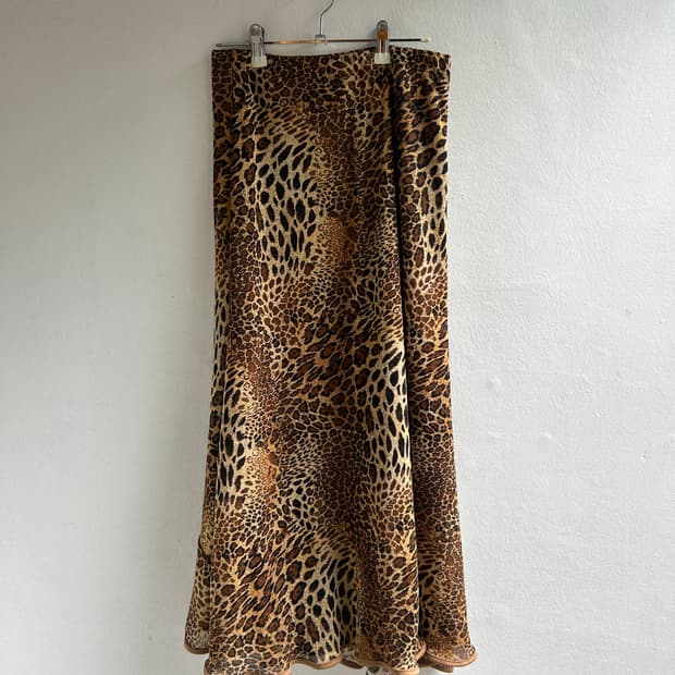레오파드 스커트 