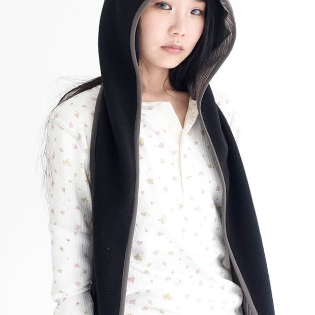 샵페어리 fleece ear hood muffler (black)