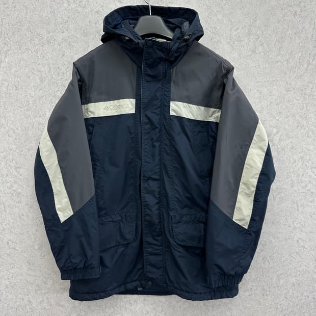 95 컬럼비아 고프코어 남자 루즈핏 누빔 바람막이 자켓