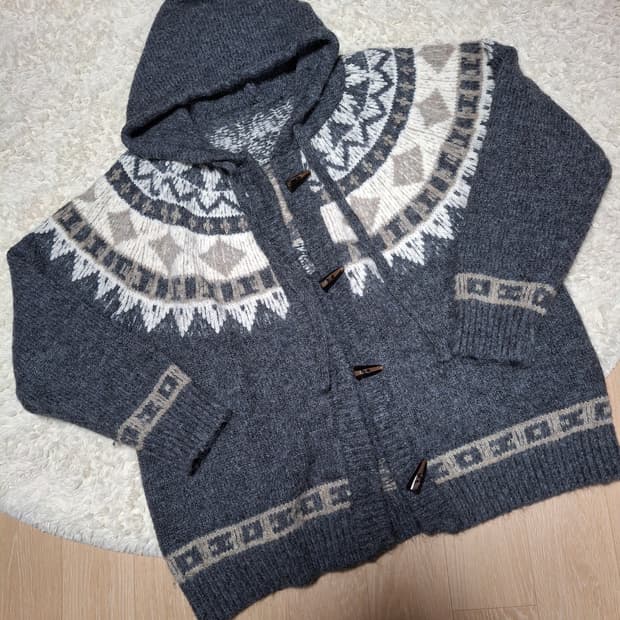 (마지막특가) 바인드 니트 후드가디건