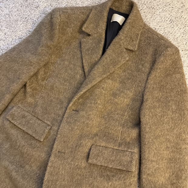 아모멘토 헤어리 롱코트 M