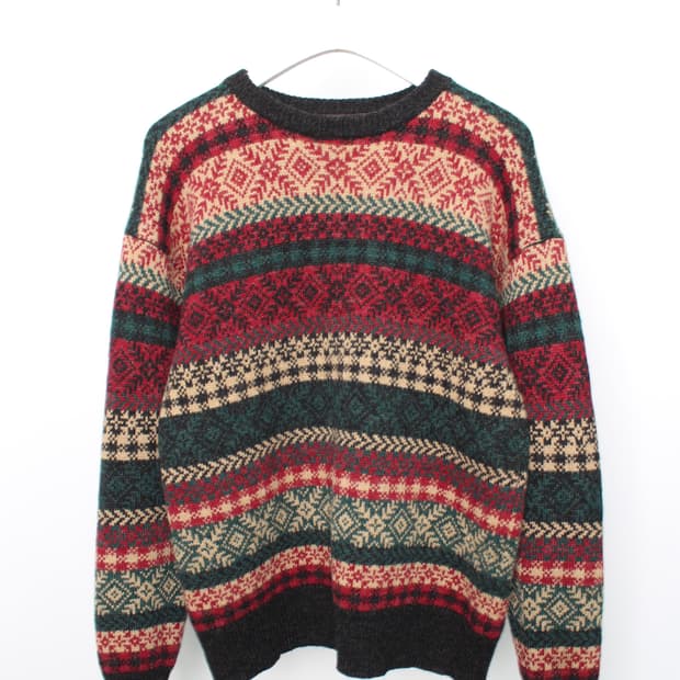 1990's RRL Fair isle Knit