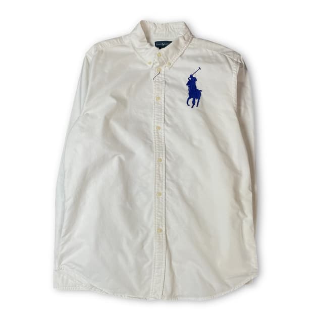 폴로랄프로렌 블루빅포니 화이트 긴팔 셔츠 XL(18-20)