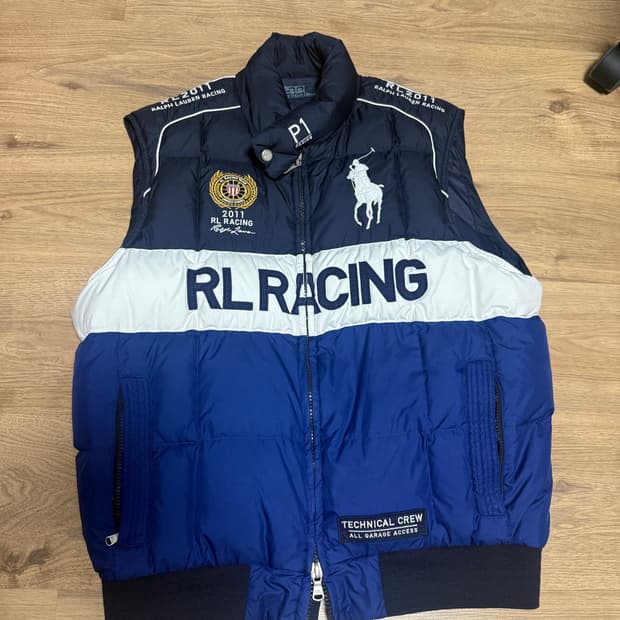 폴로 랄프로렌 racing 패딩조끼