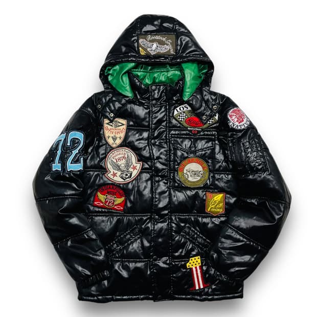 Six Star 모터사이클 바이커 패치 락시크 유광 패딩