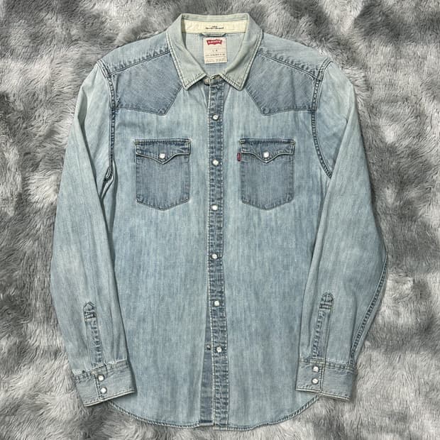 리바이스 빈티지 웨스턴 청셔츠 L