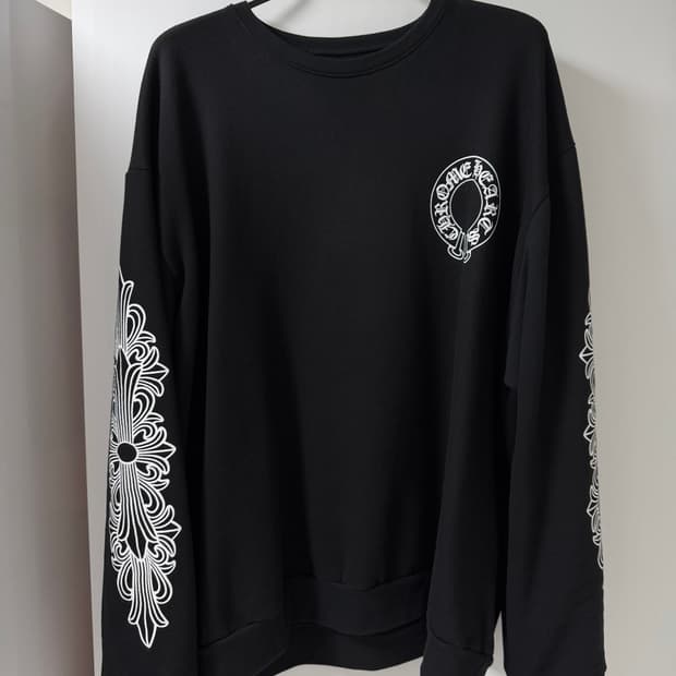 [XL] 크롬하츠 홀스슈 맨투맨 블랙