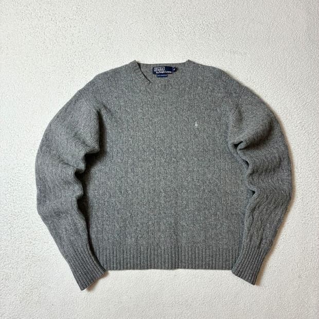 폴로 랄프로렌 90's 램스울 꽈배기 니트 PN7571