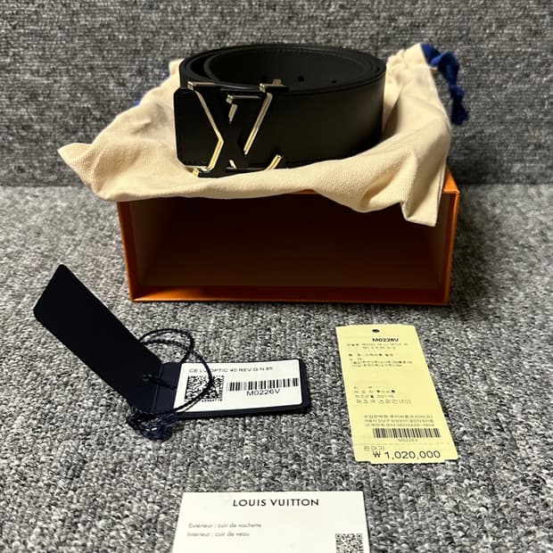 22ss 루이비통 LV 옵틱 40 mm 리버서블 벨트